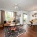 a living room with a couch and a table
